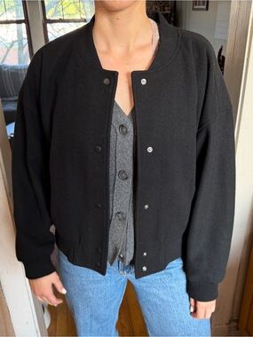 Old Navy Black Bomber Jacket